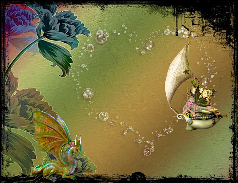 Fairy in a Boat — Green