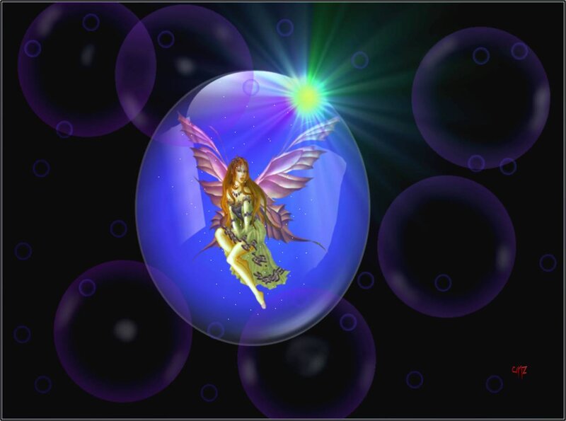 Fairy in a Bubble — Blue