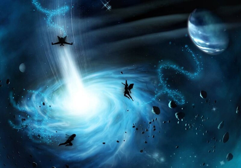 fairy in a cosmic vortex