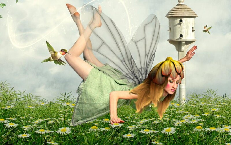 Fairy in a Field — Green