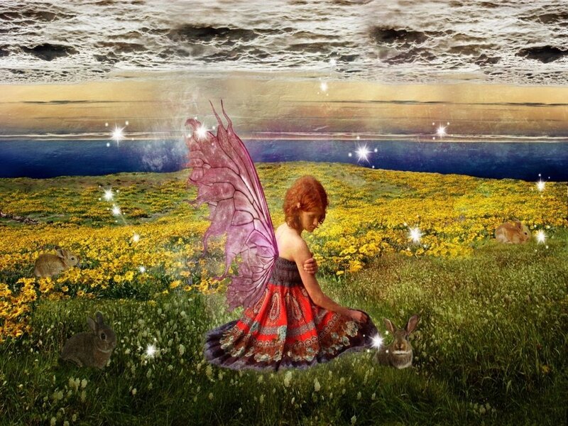 Fairy in a Field — Yellow