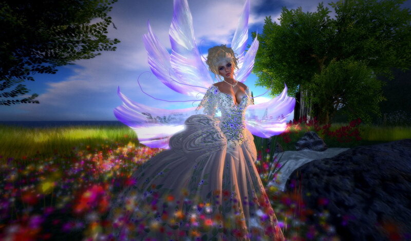 Fairy in a Flower Field — Purple