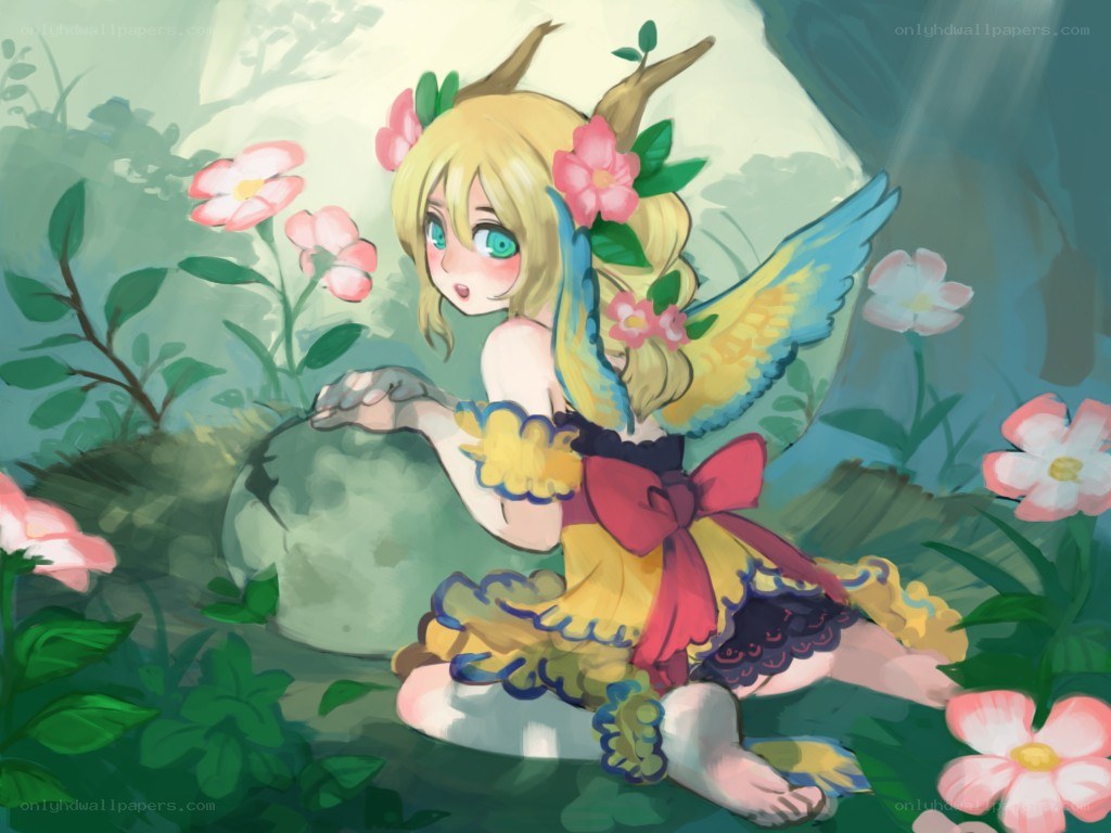 fairy in a flower garden