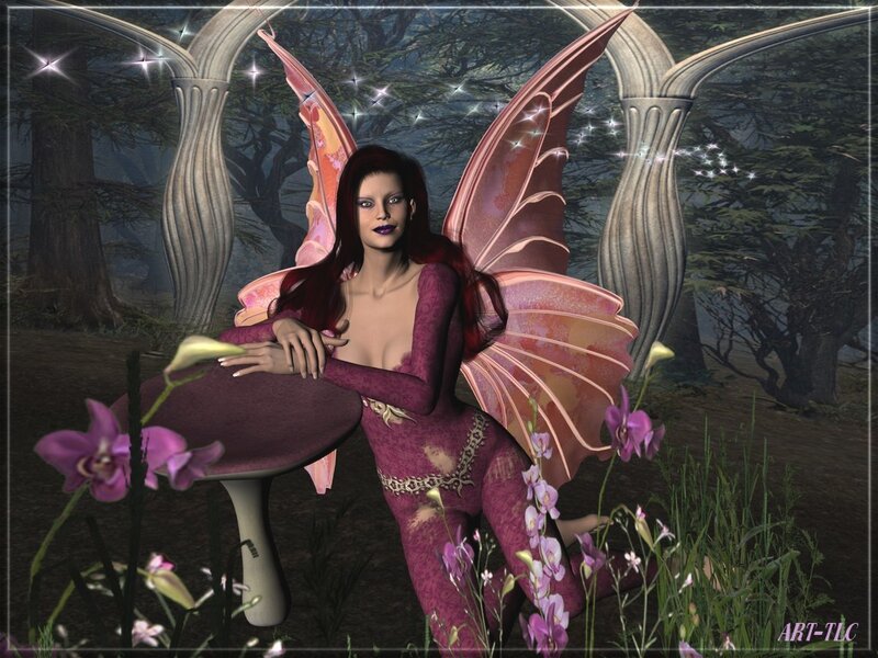 Fairy in a forest