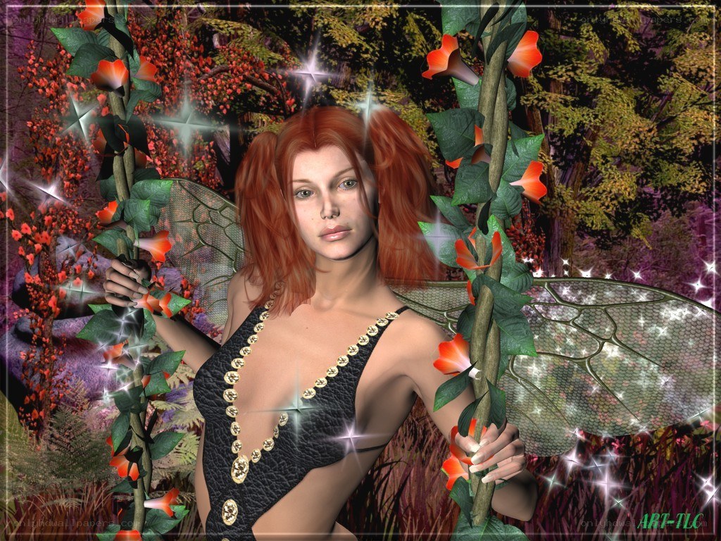 Fairy in a forest