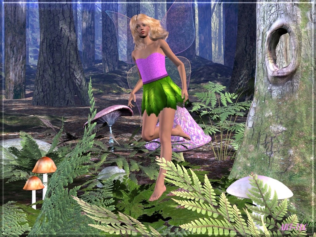 fairy in a forest