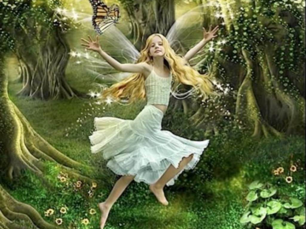 fairy in a forest