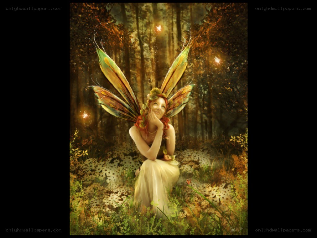 Fairy in a forest