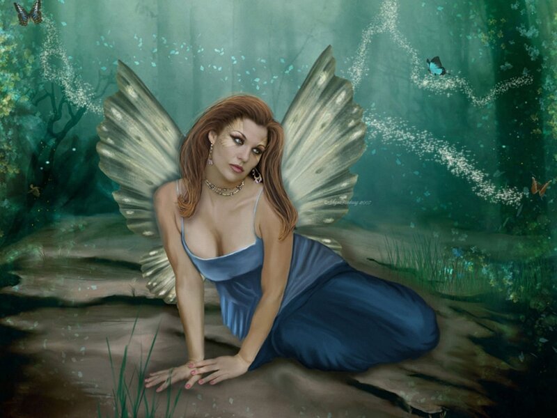 fairy in a forest