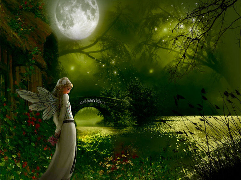 Fairy in a Forest — Green