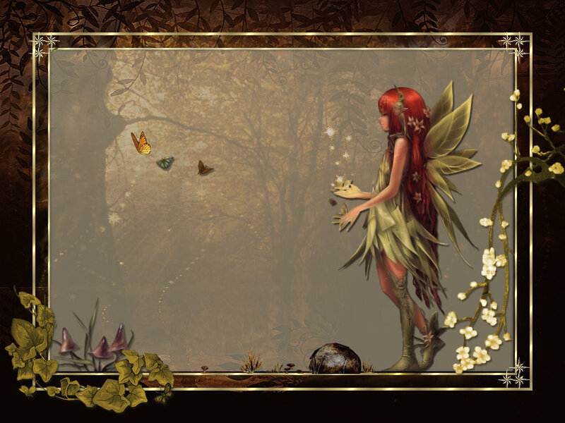 fairy in a forest scene