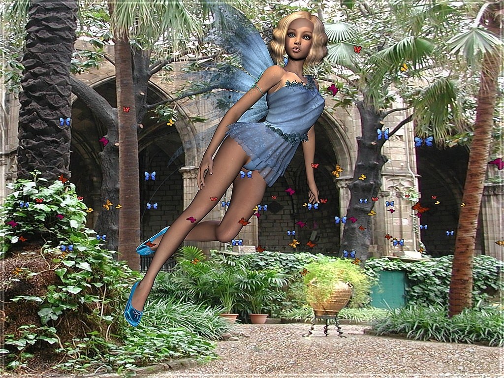 fairy in a garden