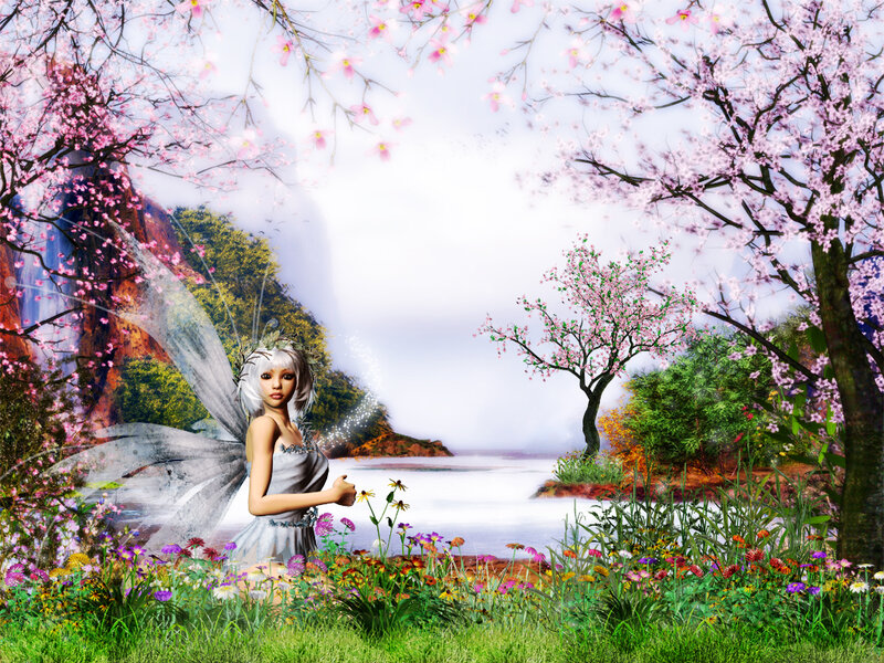 Fairy in a Garden — Pink