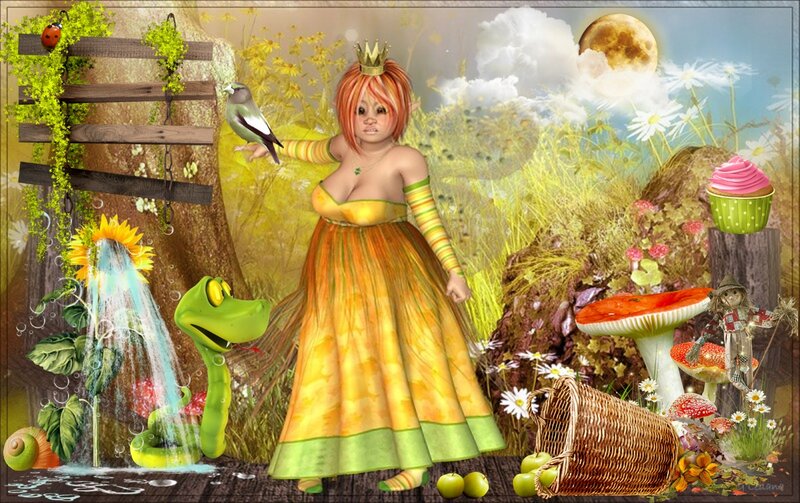 Fairy in a Garden — Yellow