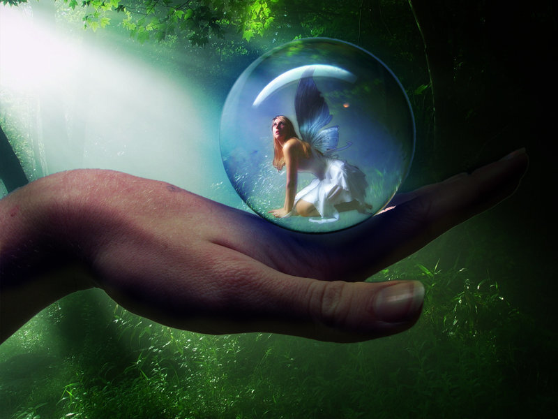 Fairy in a Glass Sphere