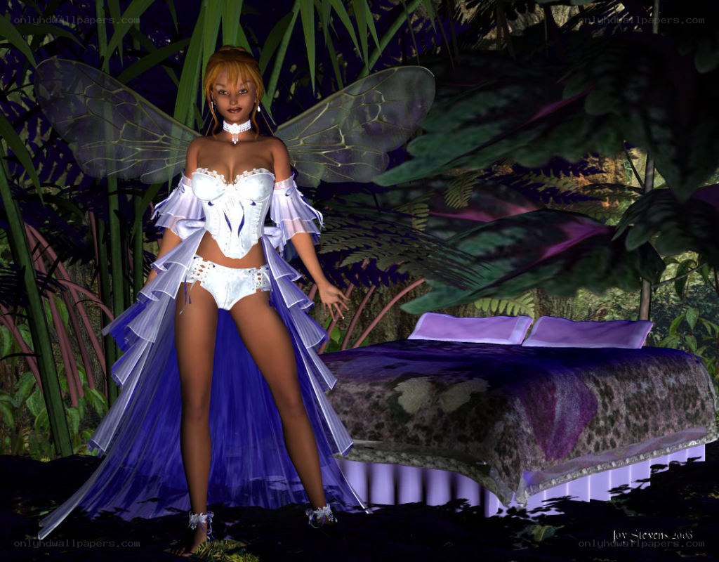 fairy in a jungle setting