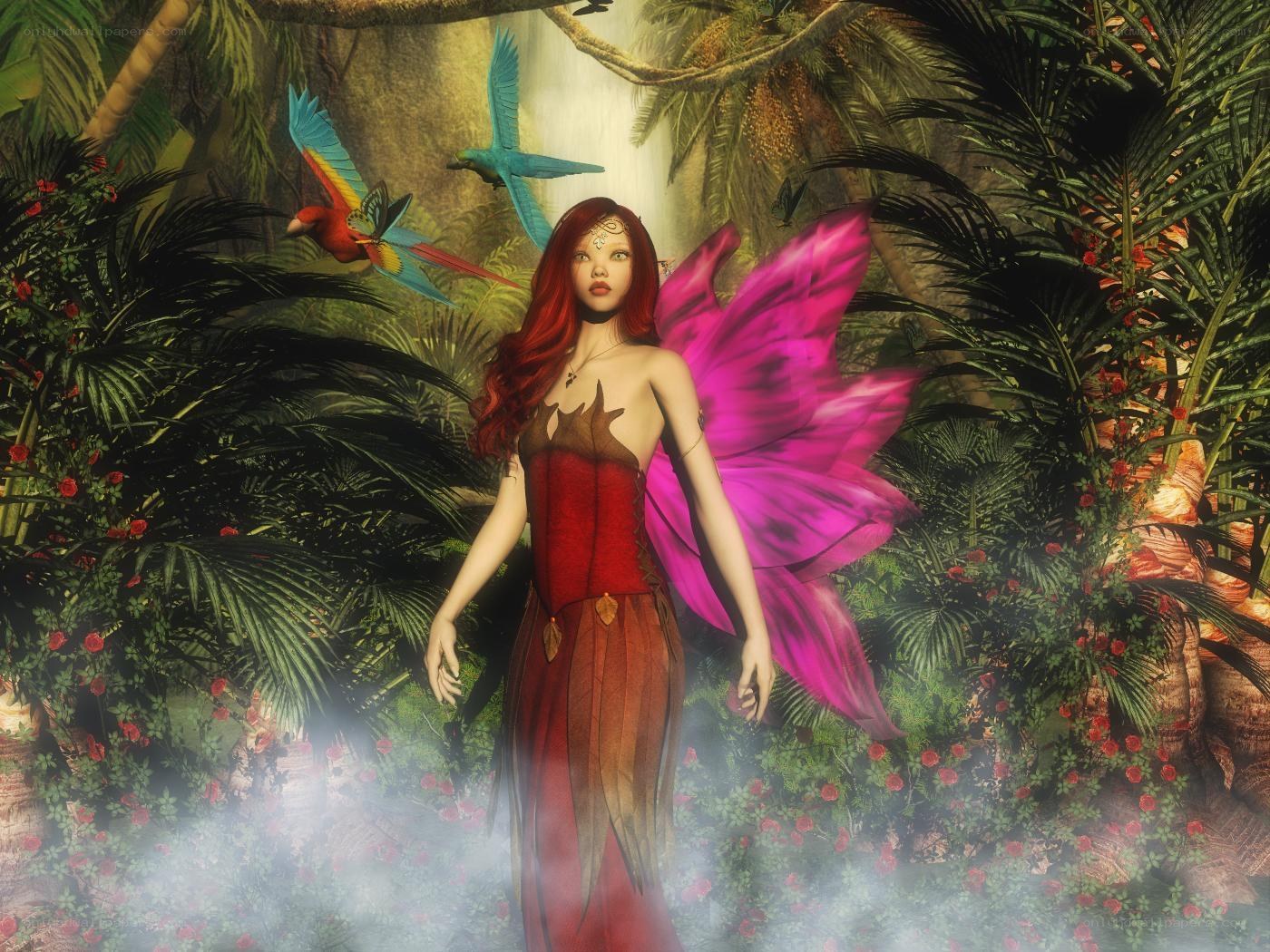 Fairy in a jungle