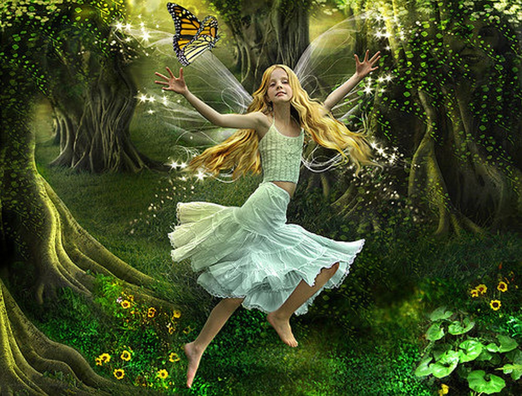 fairy in a magical forest
