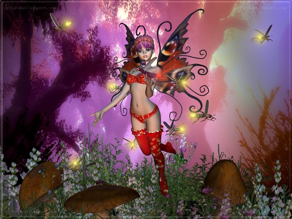 fairy in a magical forest