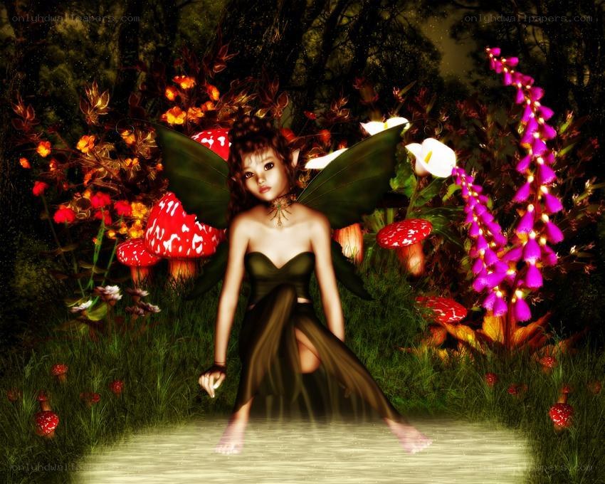 fairy in a magical forest