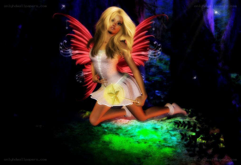 fairy in a magical forest