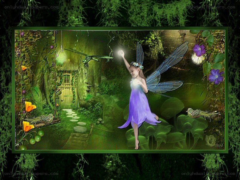 fairy in a magical forest