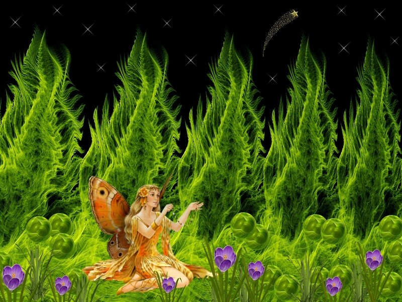 fairy in a magical garden