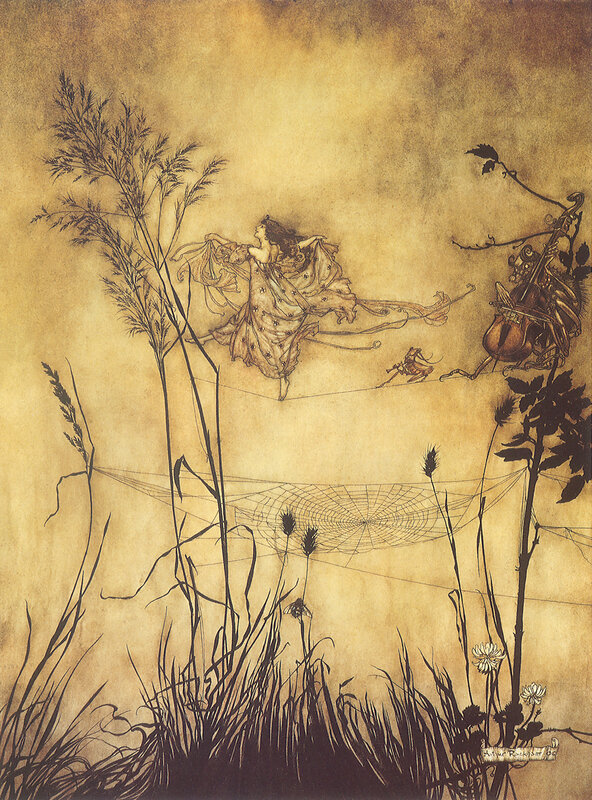 Fairy in a meadow