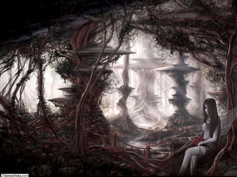 fairy in a mystical forest