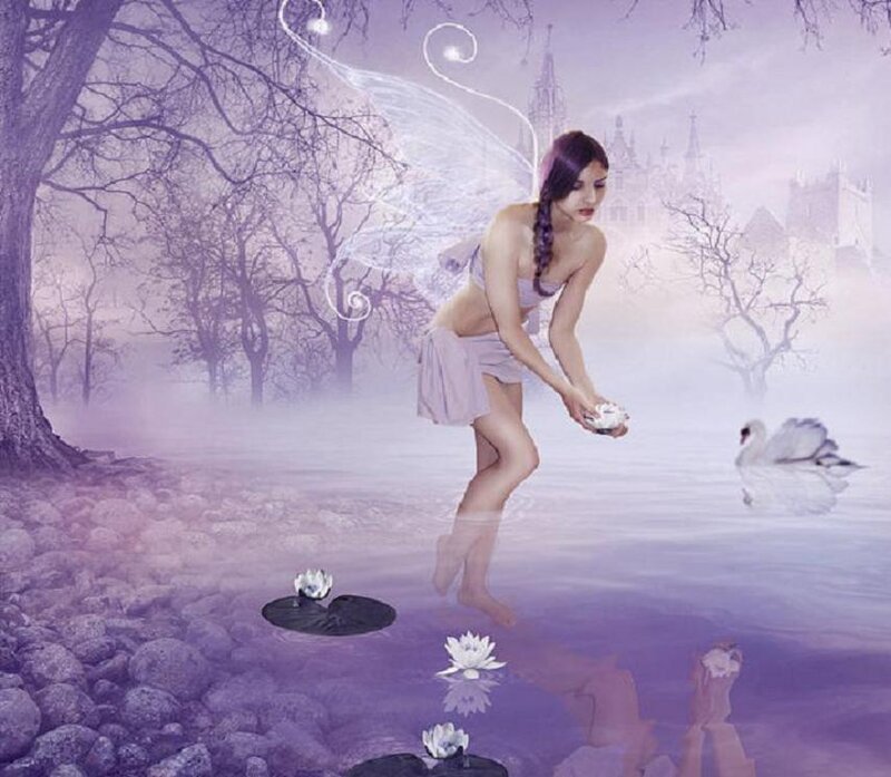 Fairy in a Pond
