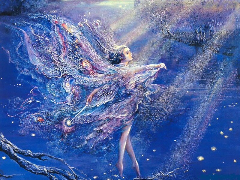 Fairy in a starry night