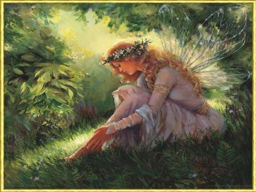 fairy in a sunlit glade
