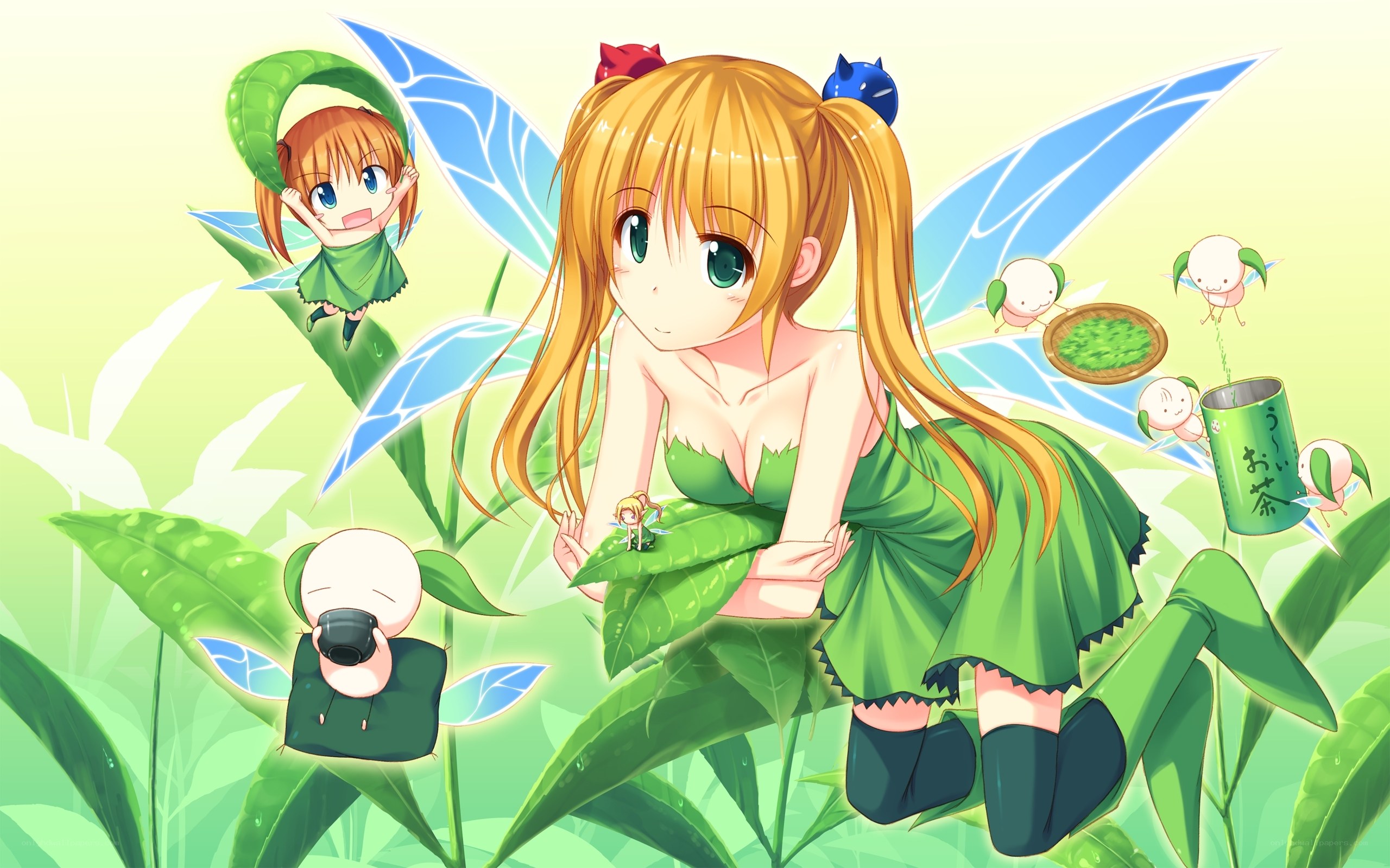 fairy in a tea garden