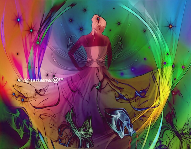 Fairy in Colorful Dress