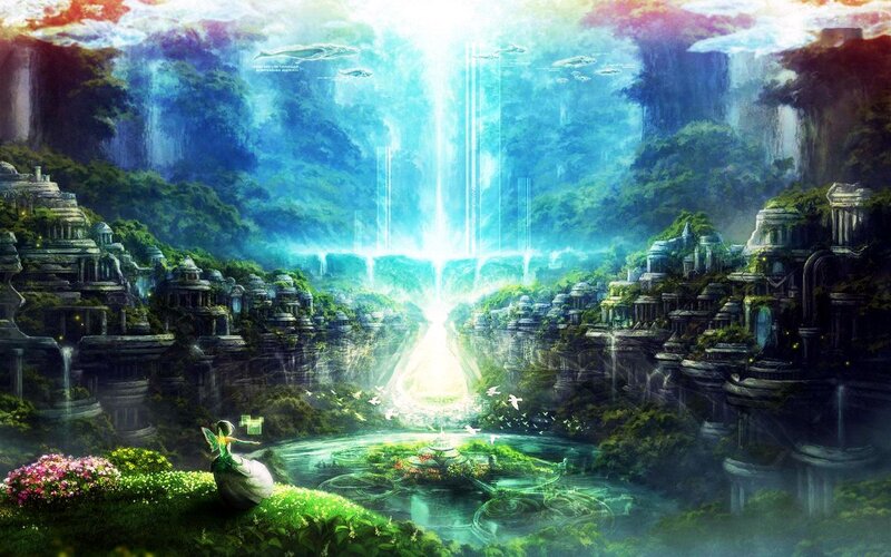 Fairy in Fantasy Landscape