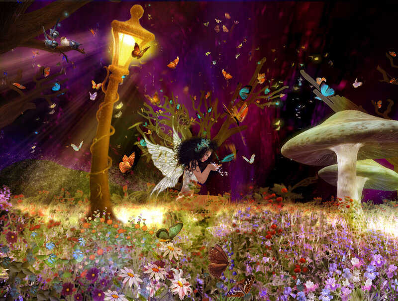 Fairy in Flower Field