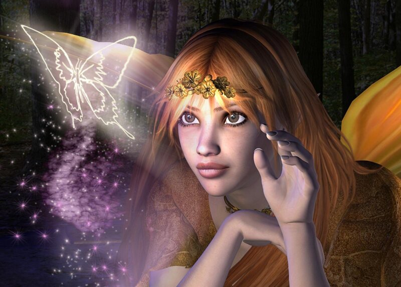 Fairy in Forest — Brown