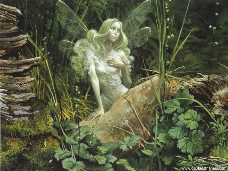 Fairy in Forest — Green, Serene, Afternoon, Illustration