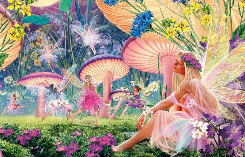 Fairy in Forest — Pink
