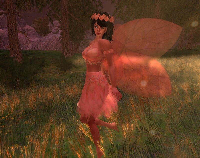 fairy in forest scene