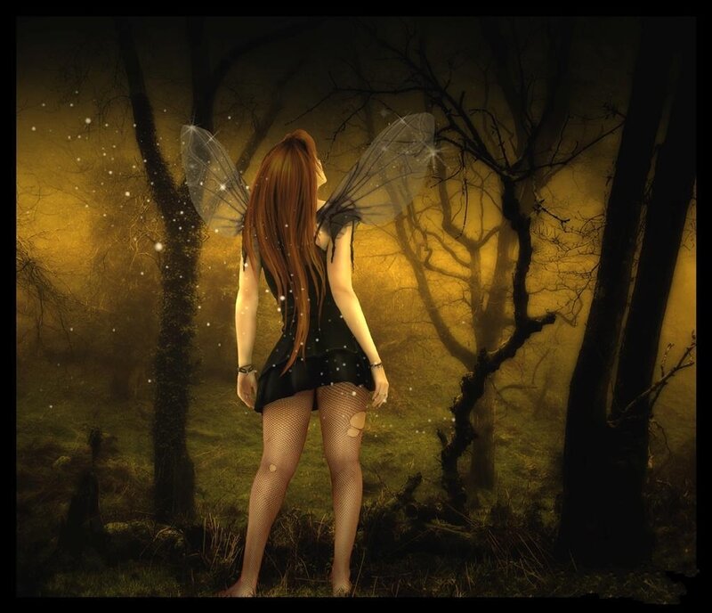 Fairy in Forest — Yellow