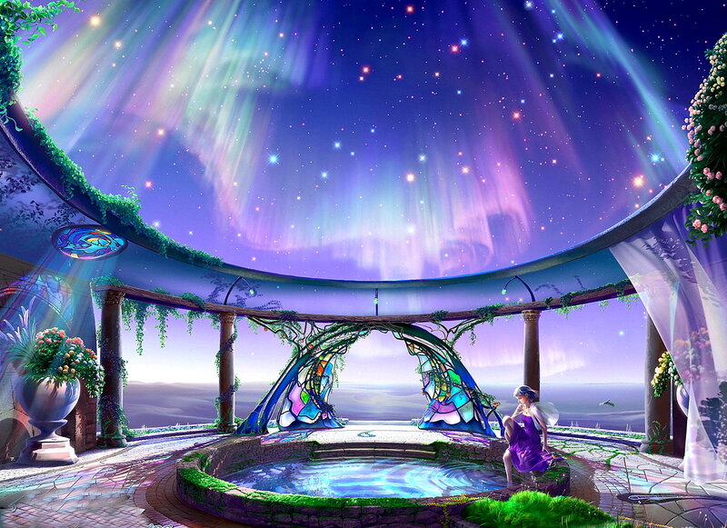 Fairy in Garden — Purple