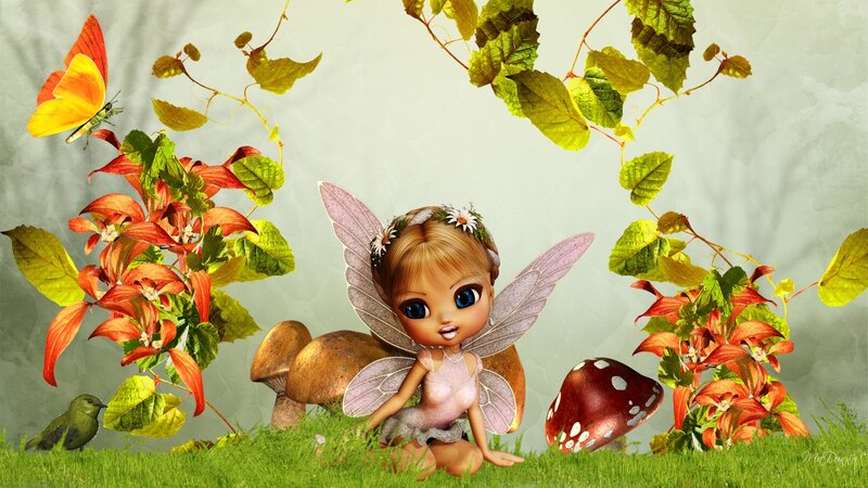 Fairy in Garden