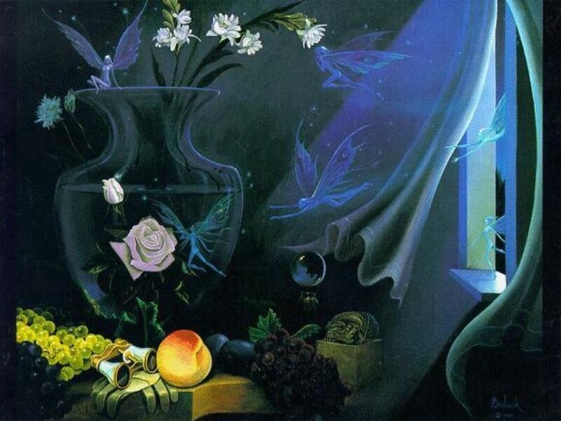 Fairy in Glass Vase