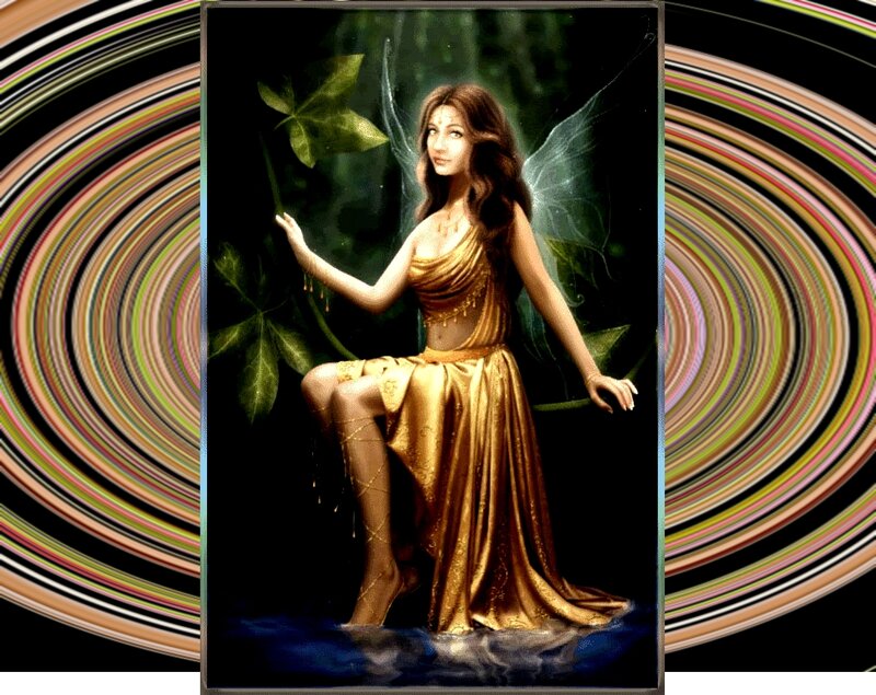 Fairy in Golden Dress