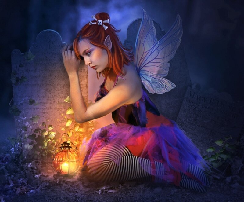 Fairy in Graveyard