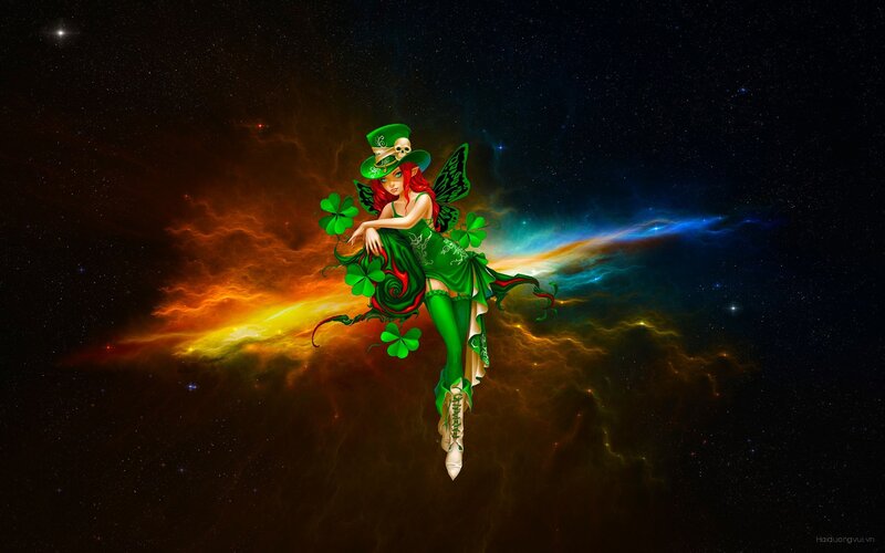 Fairy in Green Dress — Fantasy