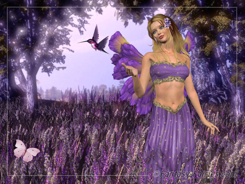 Fairy in Lavender Field