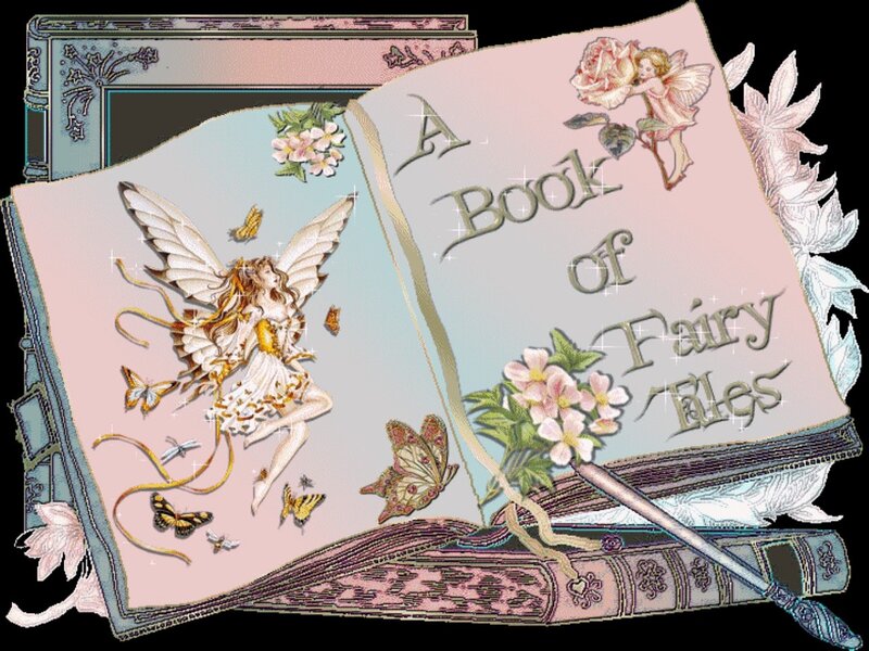 Fairy in Open Book — Pink