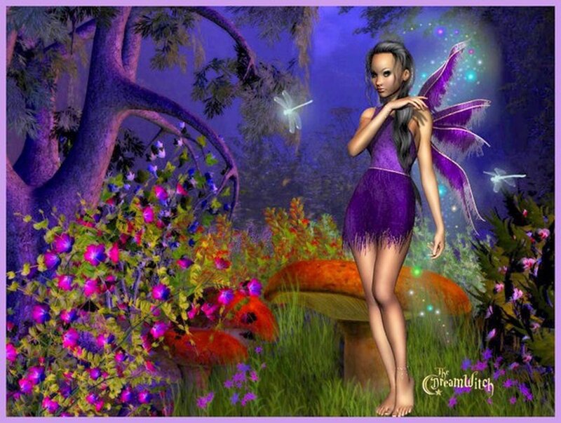 Fairy in Purple Dress — Magical